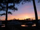 Sunset on the CAT Dock: Jarrett Bay Shipyard CAT Dock, Beaufort, NC, USA